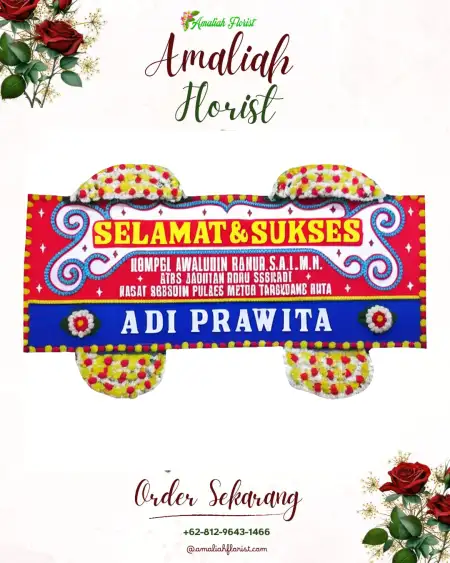 Papan Bunga Ucapan Selamat Lemahkarya